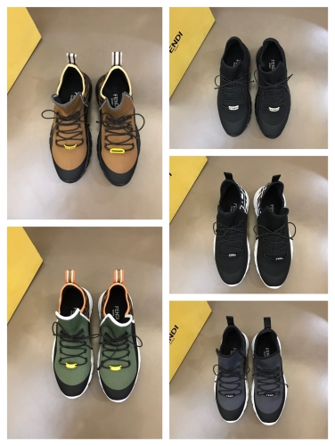 No.62934 Fendi size 38-45 Flying fabric casual sports shoes  the contrast colors will have off color between different branches and factories