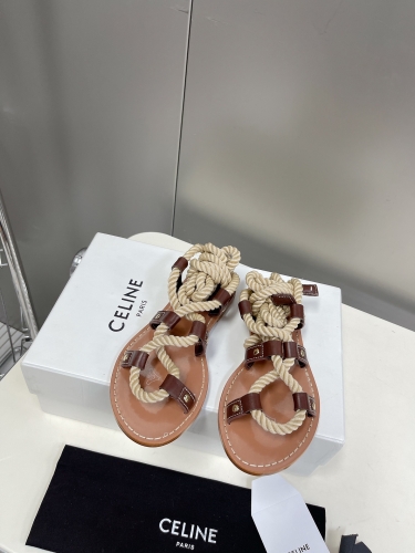 No.63070  Celine  size 35-40  Spring and summer latest vintage fashionable sandals