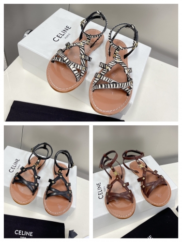 No.63071  Celine size 35-40 Spring and summer latest vintage fashionable sandals