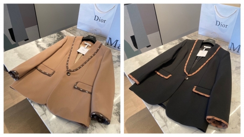 No.90631   DIOR  size S M L  French style suit, imported high count cotton+spandex iron-free material