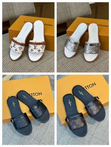 No.63234 LV size 35-41 New color for 2023, leather slippers