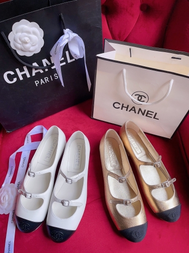 No.63300   CHANEL size 35-40  23s early spring single shoe series, original mixed sheepskin