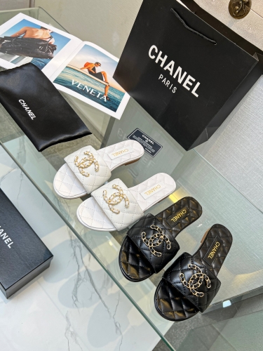 No.63303   CHANEL size 35-41  2023 new slippers for early spring, imported sheepskin+inner sheepskin