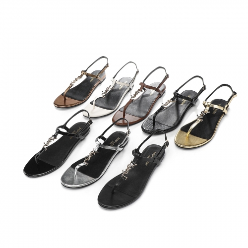 No.63340   YSL  size 35-43  Classic clip sandals in the counter, imported cowhide upper+imported sheepskin lining
