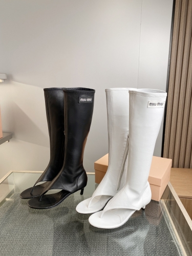 No.63368    MIU MIU size 34 -40 New Spring/Summer 2023, elastic cool boots, imported elastic sheepskin