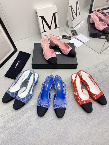 No.63487   size 34-42 CHANEL 2023SS Early Spring New Ballet Shoes, Customized Tweed/Graffiti Sheepskin/Electric Embroidery