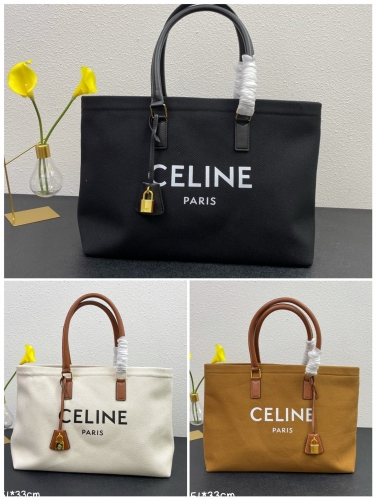 No.55246      1168   51*33cm Celine canvas beach bag, original hardware