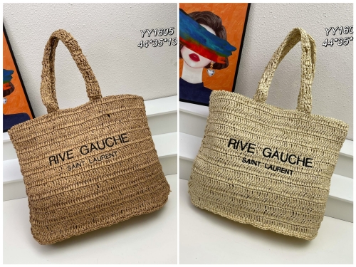 No.55297   YY1605    44*35*13cm  RIVE GAUCHE Lafite woven tote