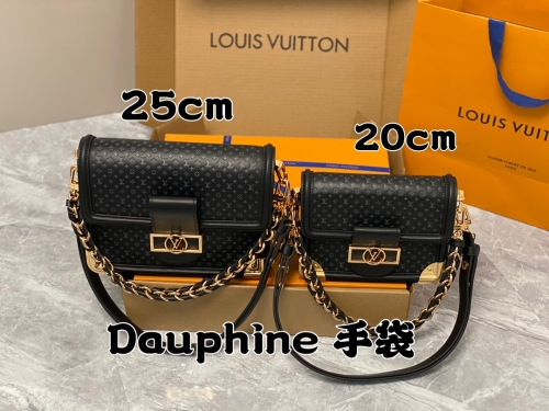 No.55294   M22276   17*25*10.5cm      20*15*9cm Full leather Daphne series, Dauphine handbag