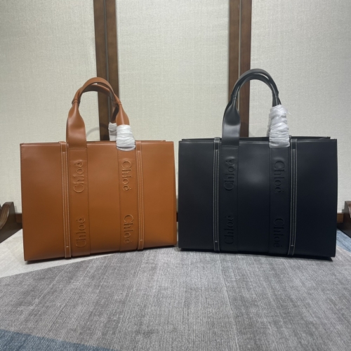 No.55342   6067 45*33*13cm Chloe Leather Woody Tote Bag