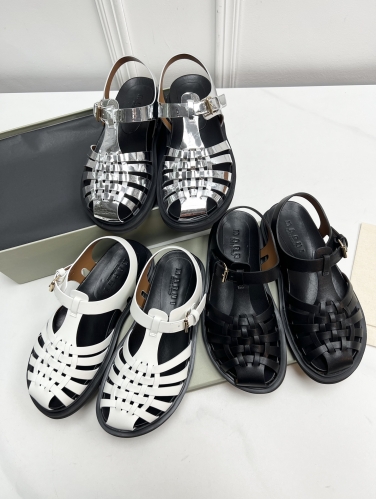 No.63628  size 35-40  Marni 2023/SS Spring/Summer New Knitted Roman Sandals Pig Cage Shoes