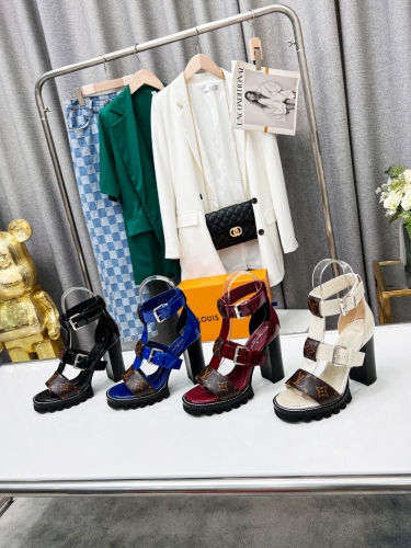 No.63646 size 34-42 LV European and American style fashionable sandals, simple and elegant