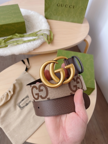 No.90748   GUCCI  Double G buckle, width 4.0cm