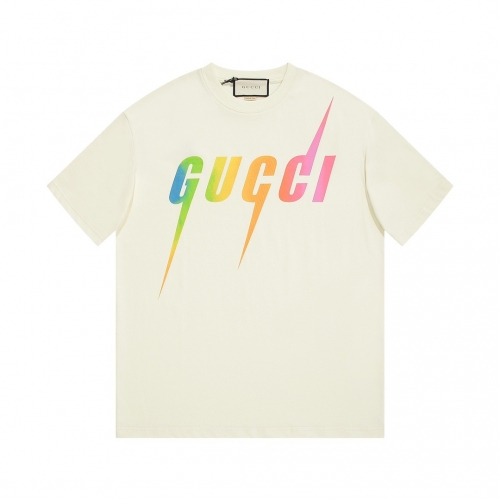 No.90735  Gucci2023 New Rainbow Gradient T-shirt  size ： s-xxl