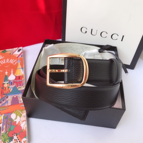 No.90758   GUCCI  Litchi pattern, precision electroplated iconic hardware buckle, width 3.0cm