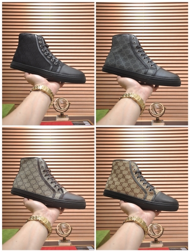 No.63762   GUCCI size 38-45 Official website 1:1 sports men's shoes, original cowhide+top layer cowhide lining