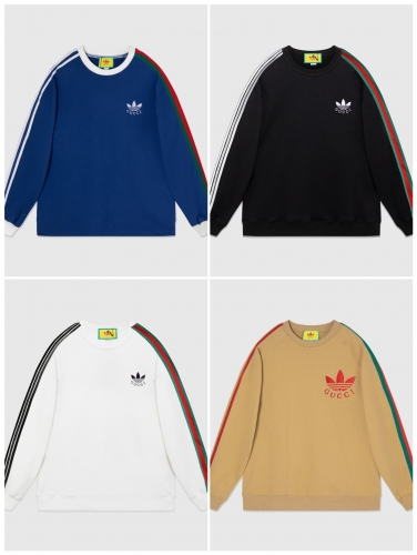 No.90903 AdidasxGucci Co branded Collection (Unisex) 460 grams High Quality Precision Double Strand Round Neck Davidson Limited Edition, Sizes XS-L