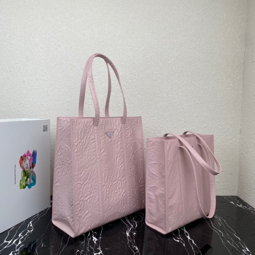 No.55222 1BG459 30*30*8.5cm 1BG587 36*39*13cm Pleated Tote Bag, Soft Sheep Leather