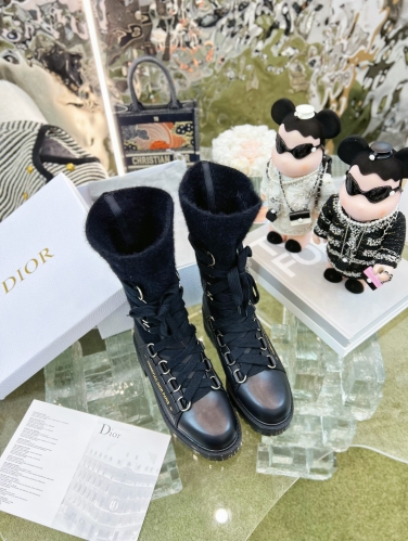 No.63887   Dior New style counter, lace up stitching Martin boots, original specific imported all cowhide, shoe size: 35-41