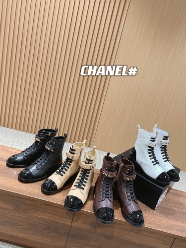 No.63957  CHANEL 2023 Autumn/Winter Sheepskin Short Boots, Sheepskin, Size: 35-41