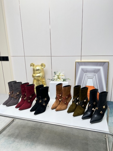 No.63988  Balman Autumn/Winter 2023 latest runway fashion boots, imported Yangjing+imported stone grain fetal cowhide+original molded metal buckle, si