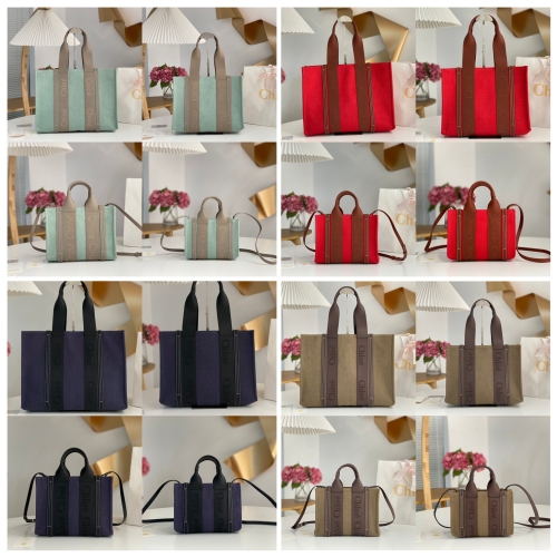 No.55691   20*14*6cm   26.5*20*8cm   37*26*12cm   45*33*13cm  Chloe 2023 New Woody Tote Bag