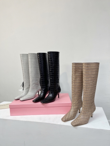 No.64142   Acne Studios New long boots for autumn and winter 2023. Embossed calf leather. Size: 35-40