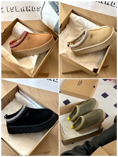 No.64154   UGG  23ss  Ethnic style full wool thick sole muffin height shoes. Size: 35-40