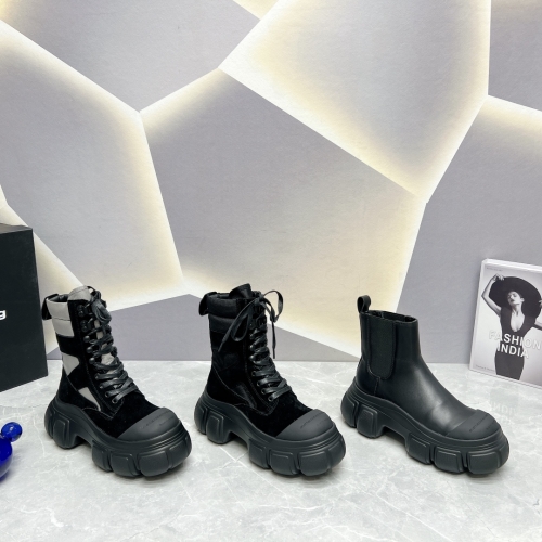 No.64197   Alexander Wang Matsuke thick soled short boots. The original customized ox hat. Size 35-41