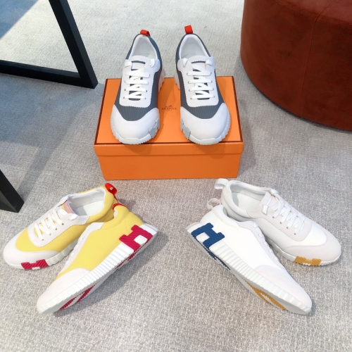 No.64192   Hermes 2023SS Autumn and Winter Little White Shoes. Imported high-end fabrics.  Sizes 34-46