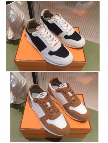 No.64194   Hermes  2023SS Autumn and Winter Little White Shoes. Imported high-end fabrics. Sizes 35-44