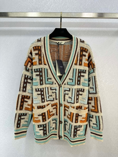 No.90989   Fendi  2023 Autumn/Winter New Knitted Cardigan. Size S-M-L