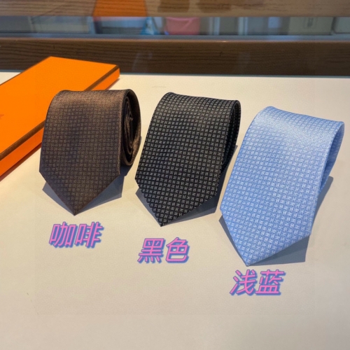 No.91003   Hermes Tie. 100% top-notch twill silk handmade customization??