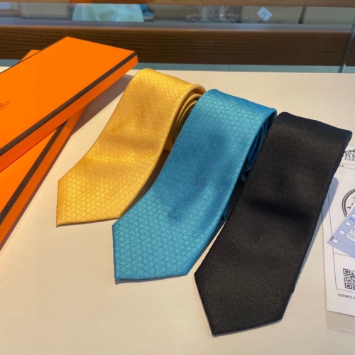 No.91040   HERMES  H Jacquard Tie. 100% Top Grade Twill Silk Handmade Customization