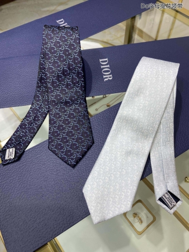 No.91019  Dior. LOGO letter jacquard tie, 95% top-notch handmade customization