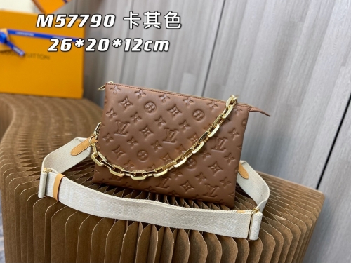 No.55862   M57790   26*20*12cm  Vuittamines capsule series. Cousin small handbag. Sheepskin