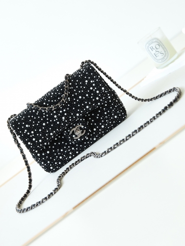 No.55884  AS4268   20cm 23b dinner bag/underarm pearl diamond bag