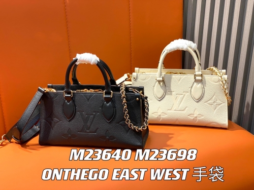 No.55909   M23640   M23698  25*13*10cm  OnTheGo East West handbag. Monogram Emerite leather