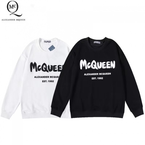 No.91058  Alexander McQueen logo letter printed cotton women's sweater. Size M-L-XL-XXXL-XXXL