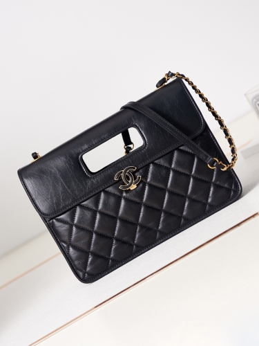 No. 55925   AS6175   18.5*26*8cm  23S runway style Replica leather / patent leather Postman's package