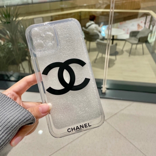 No.91094   CHANEL Transparent Fine Hole Full Cover Phone Case