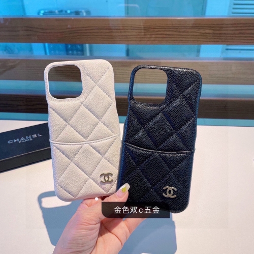 No.91145   Chanel The same type of caviar leather Lingge car line plug-in phone case in the counter