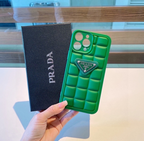 No.91166   Prada phone case advanced bv green phone case with precise hole blocks