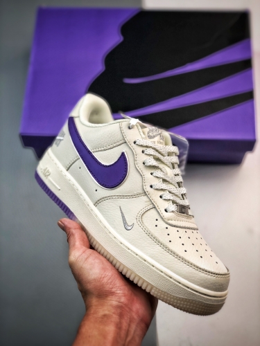 No.64293  Air Force 1 Low Five Bar White Purple