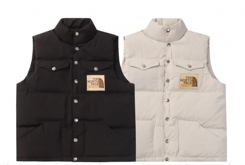 No.91177  THE NORTH FACE x GUCCI/North Gucci Co branded/SS22/Standing Collar Down Vest Size: XS- S- M- L- XL