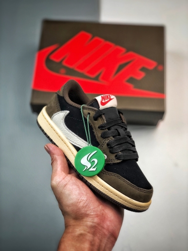 No.64291  Travis Scott x Air Jordan 1 Low OG  BROWN