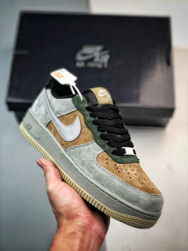 No.64292  Air Force 1 '07 Low  Brown green suede