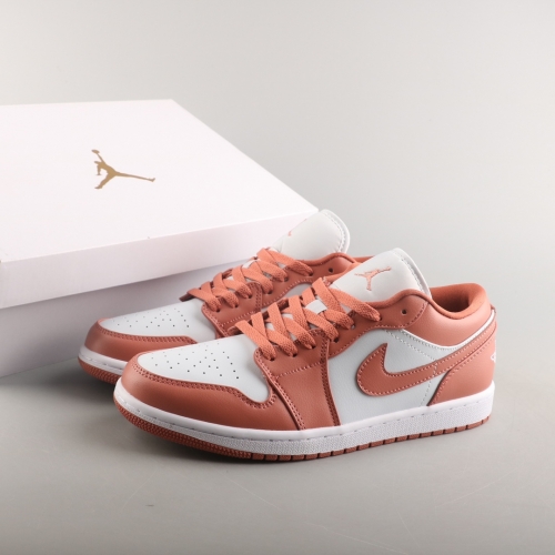 No.64330   Air Jordan 1 Low "Pink Salmon" White Lotus Powder Product number: DC0774 080