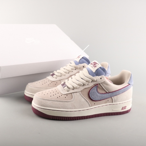 No.64329  Nike Air Force 1 Low 07 Dayouk Wine Red and Blue Product number: NT9988 618