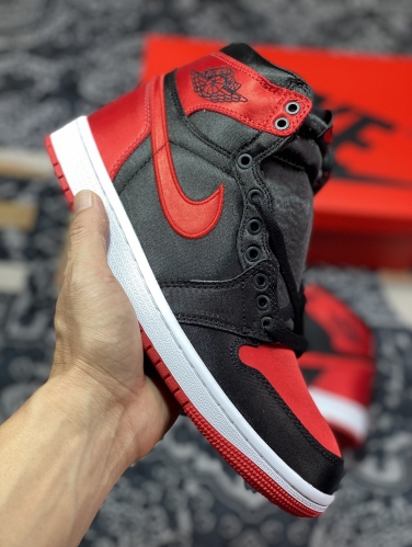 No.64363   Air Jordan 1 High OG "Satin Bred" AJ1   FD4810-061